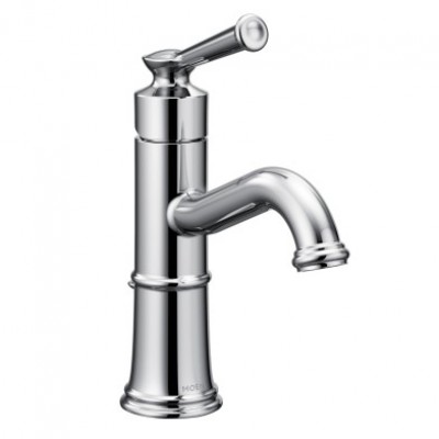 Belfield Chrome one-handle high arc bathroom faucet 