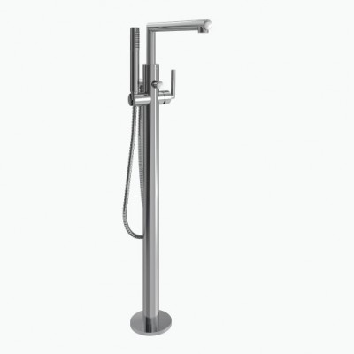 Arris Chrome One-Handle Tub Filler Includes Hand Shower