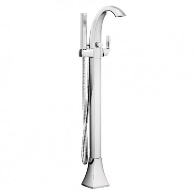  Voss Chrome One-Handle Tub Filler Includes Hand Shower