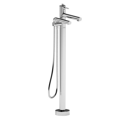 GS - GS39 2-way Type T (thermostatic) coaxial floor-mount tub filler with hand shower