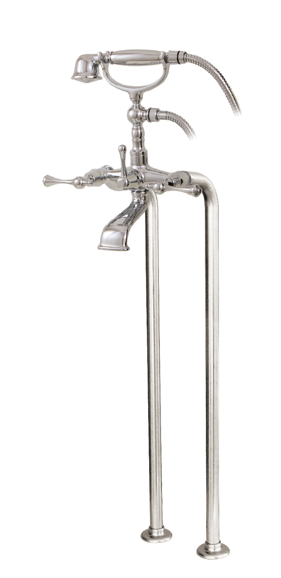 Cradle tub filler with handshower and floor risers Plumbing Fixtures   Suppliers Surrey, Coquitlam, Vancouver BC | Fibretech
